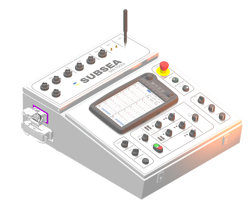 Real-time control panel interface for operating the Pioneer CPT300 system.
